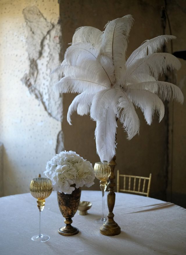 Decoración con plumas